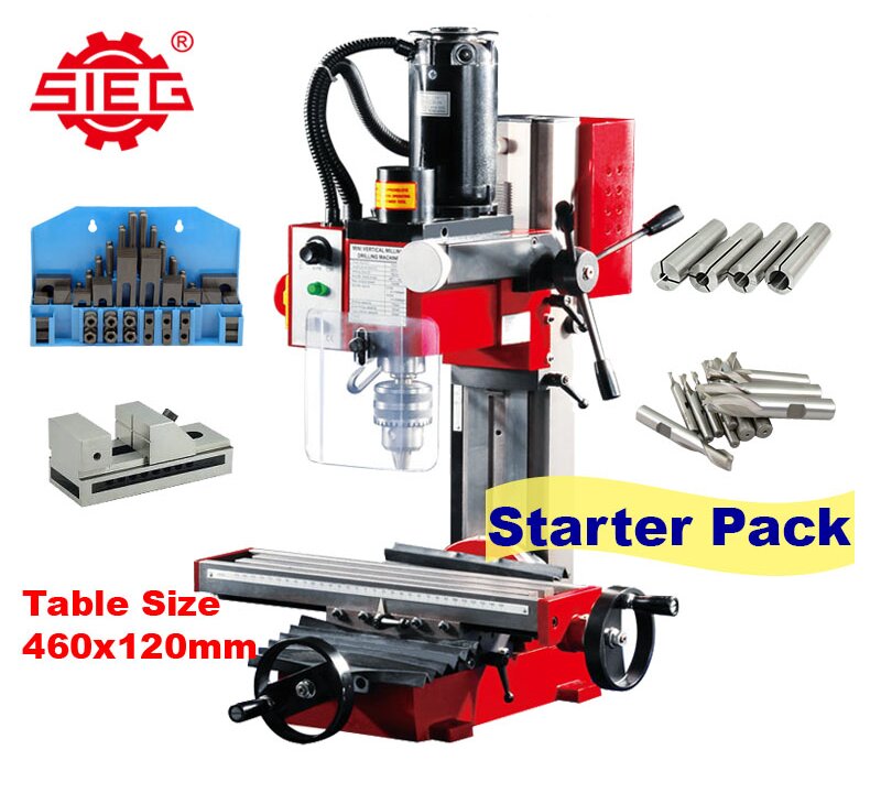 SIEG X2P Mill with MT3 Spindle Starter Pack